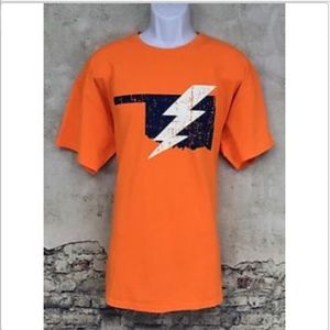 Oklahoma Thunder Orange Blue Men's Shirt Size XL